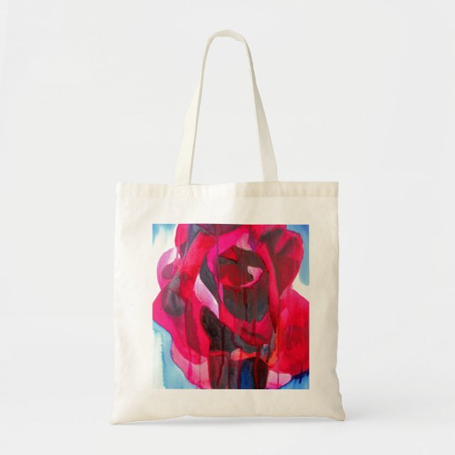 Etoile de Holland modern rose original art Tote Bag (Front)