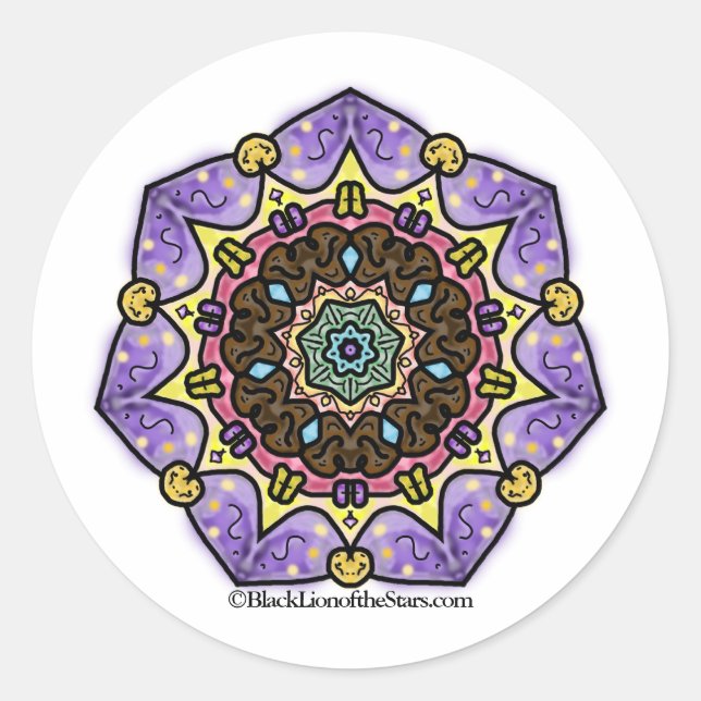 Etoile Mandala Sticker (Front)