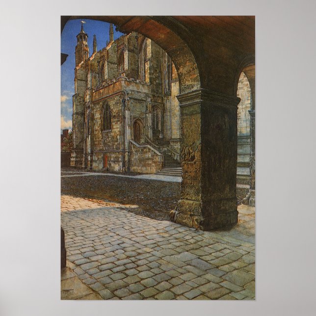Eton College Chapel by Anna Alma Tadema Poster (Front)