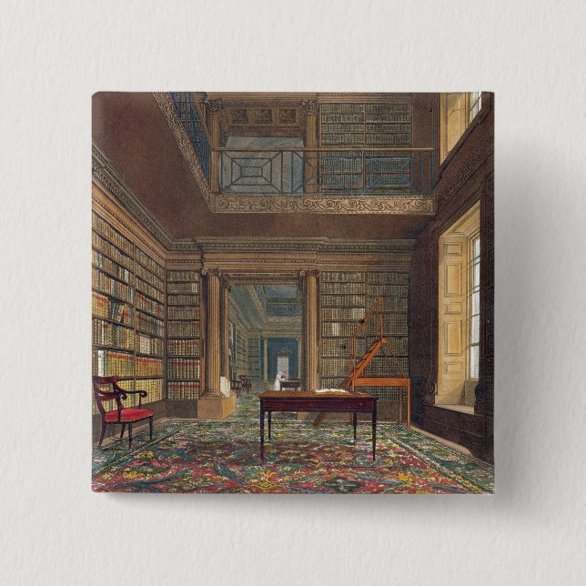 Eton College Library, from 'History of Eton Colleg Pinback Button (Front)