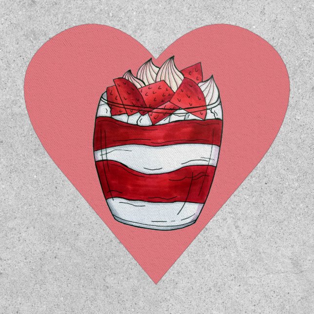 Eton Mess Strawberry Meringue UK British Dessert Patch (Front)