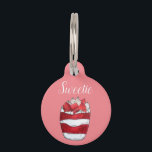 Eton Mess Strawberry Meringue UK British Dessert Pet ID Tag<br><div class="desc">Design features an original marker illustration of Eton mess, a classic British dessert consisting of meringue, fruit, and whipped cream. This design is also available on other products. Lots of additional British food-themed art is also available from this shop. Don't see what you're looking for? Contact Rebecca to have something...</div>