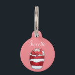 Eton Mess Strawberry Meringue UK British Dessert Pet ID Tag<br><div class="desc">Design features an original marker illustration of Eton mess, a classic British dessert consisting of meringue, fruit, and whipped cream. This design is also available on other products. Lots of additional British food-themed art is also available from this shop. Don't see what you're looking for? Contact Rebecca to have something...</div>
