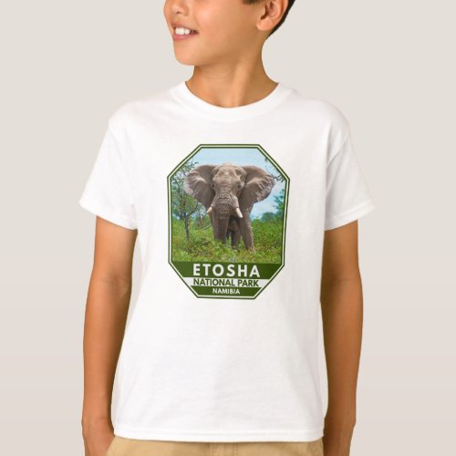 Etosha National Park Namibia Elephant Watercolor T_Shirt