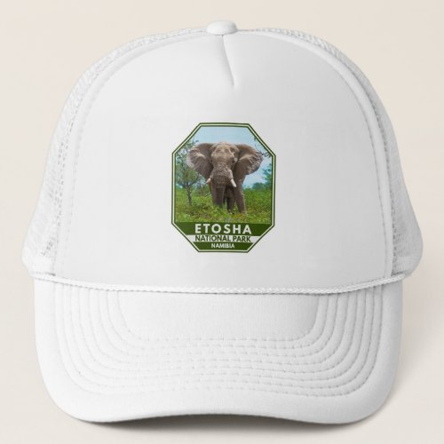 Etosha National Park Namibia Elephant Watercolor Trucker Hat