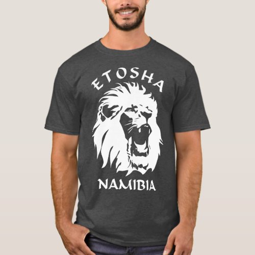 Etosha National Park Namibia Lion Face T_Shirt