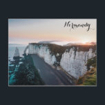 Etretat Cliffs Normandy France Postcard<br><div class="desc">Anyone would love to receive this postcard featuring a beautiful travel photo of the cliffs at Etretat in Normandy,  France!</div>