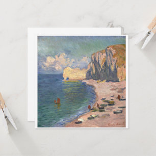 Étretat, The Beach and the Falaise d’Amont, Monet