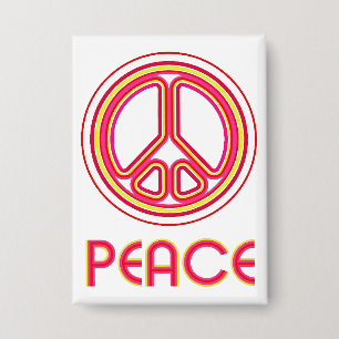 etro Psychedelic Peace Sign Linear Graphic Button