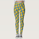 Etrogs for Sukkot Leggings<br><div class="desc">Happy Sukkot! A touch of playfulness for Sukkot, featuring etrogs on a deep blue tufa backgound.</div>