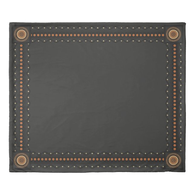 Etruscan Bucchero-style Duvet Cover (Front)