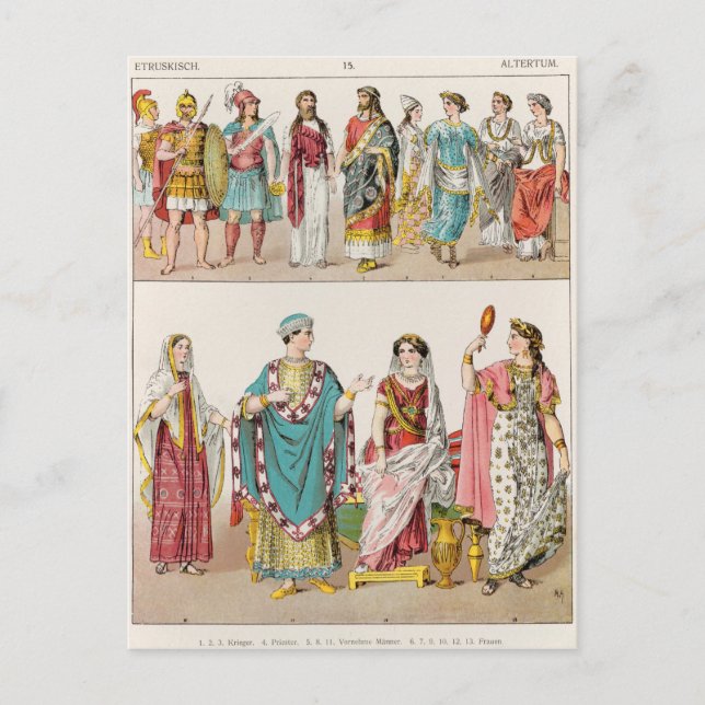 Etruscan Dress Postcard (Front)