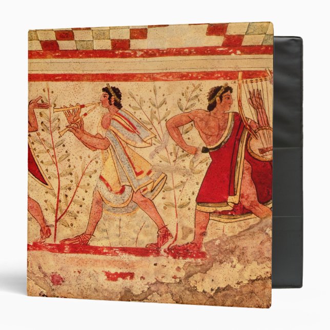 Etruscan musicians 3 ring binder (Front/Inside)