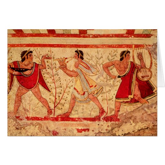 Etruscan musicians cards (Front Horizontal)