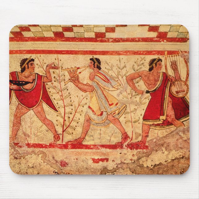 Etruscan musicians mouse pad (Front)