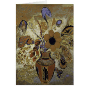 Etruscan Vase with Flowers Cards