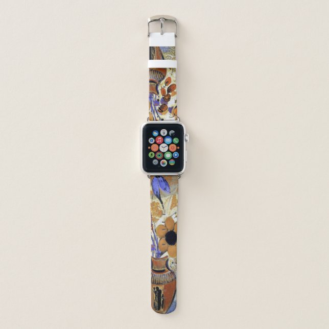 Etruscan Vase with Flowers, Redon Apple Watch Band (Front)