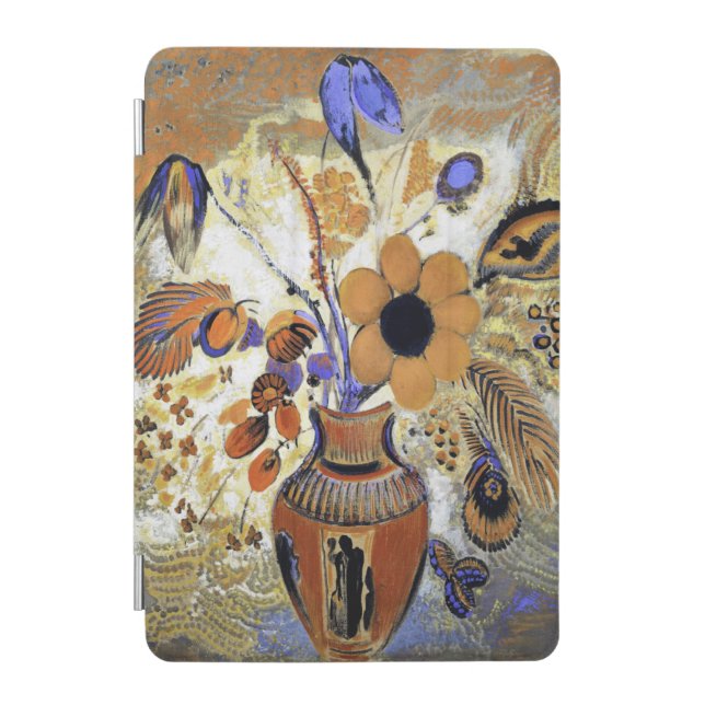 Etruscan Vase with Flowers, Redon iPad Mini Cover (Front)