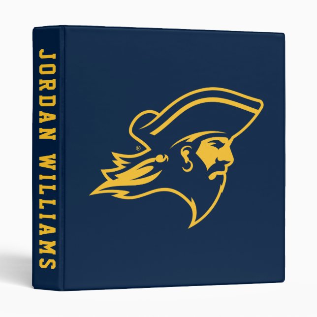 ETSU Buccaneer Logo 3 Ring Binder (Front/Spine)