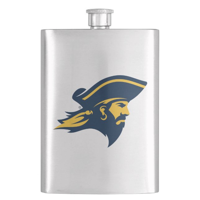 ETSU Buccaneer Logo Flask (Front)