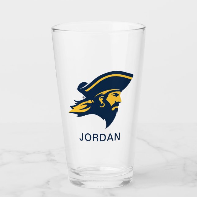 ETSU Buccaneer Logo Glass (Front)