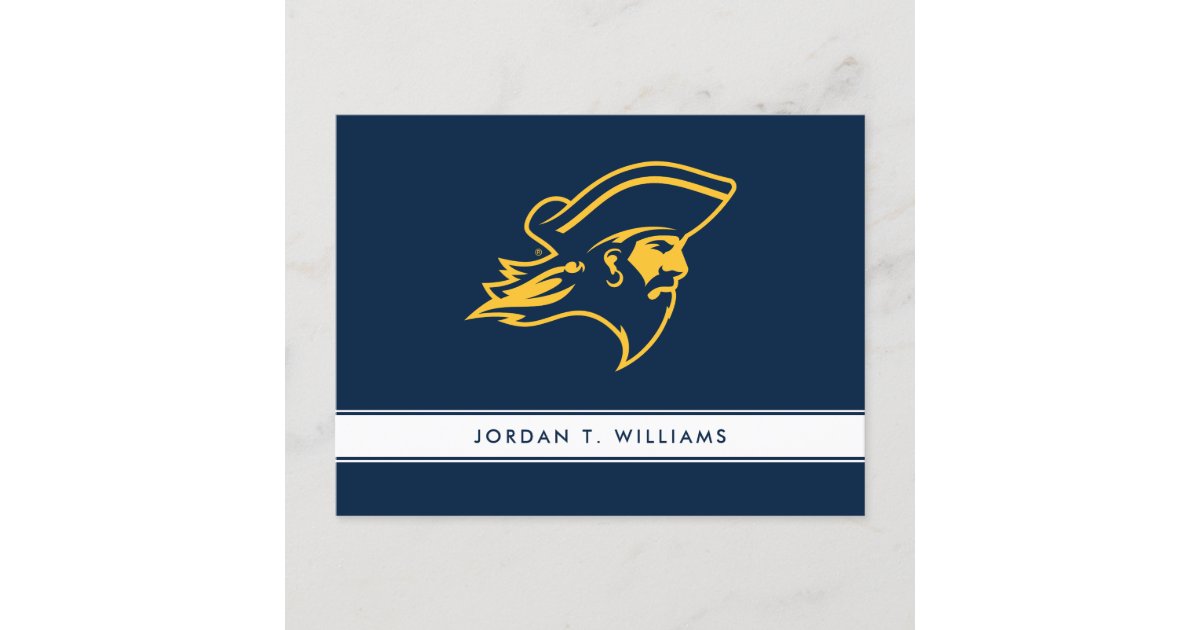 ETSU Buccaneer Logo Invitation Postcard | Zazzle