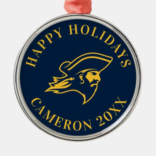 ETSU Buccaneer Logo Metal Ornament