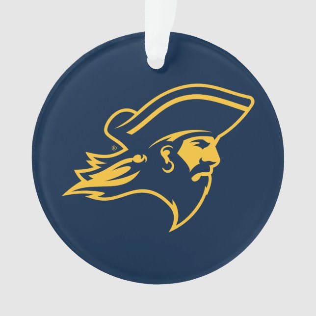 ETSU Buccaneer Logo Ornament (Front)