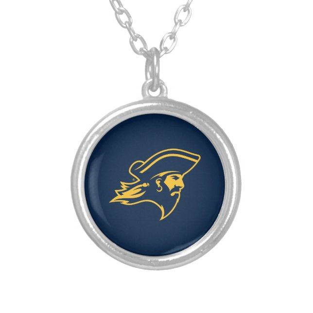ETSU Buccaneer Logo Silver Plated Necklace (Front)