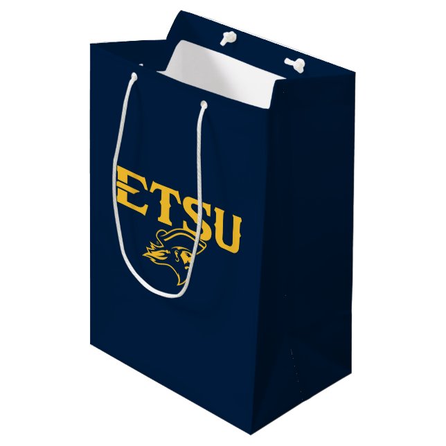 ETSU Buccaneer Medium Gift Bag (Front Angled)