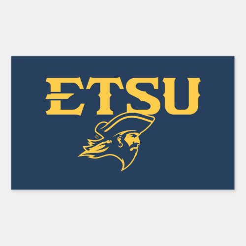 ETSU Buccaneer Rectangular Sticker