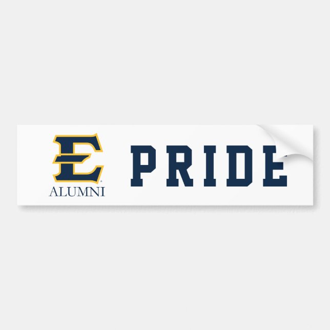 ETSU Buccaneers Alumni Bumper Sticker (Front)