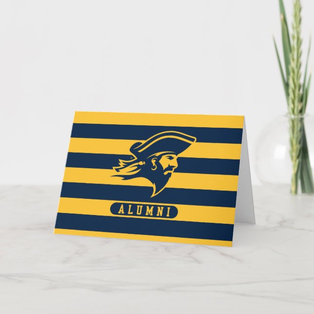 ETSU Buccaneers Alumni Stripes Card (Front)