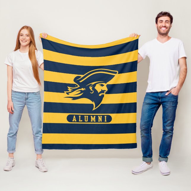 ETSU Buccaneers Alumni Stripes Fleece Blanket (In Situ)