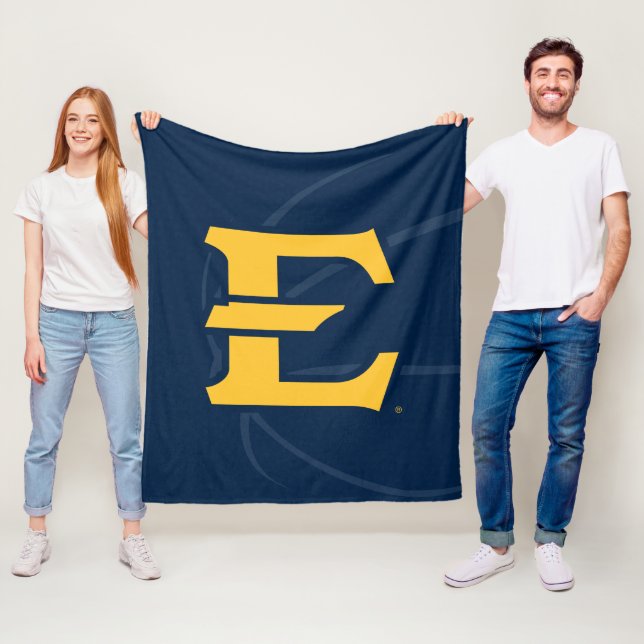 ETSU Buccaneers Basketball Fleece Blanket (In Situ)