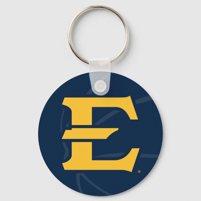 ETSU Buccaneers Basketball Keychain (Front)