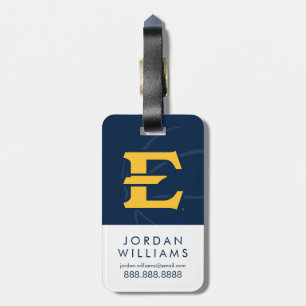 ETSU Buccaneers Basketball Luggage Tag