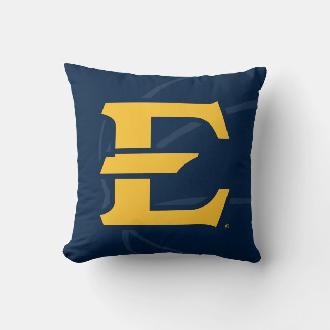 ETSU Buccaneers Basketball Throw Pillow (Front)