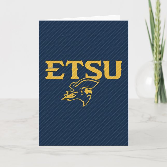 ETSU Buccaneers Carbon Fiber Pattern Card (Front)