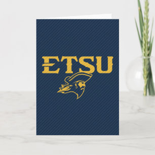 ETSU Buccaneers Carbon Fiber Pattern Card