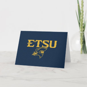 ETSU Buccaneers Carbon Fiber Pattern Card