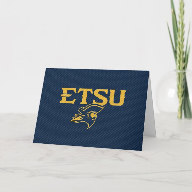 ETSU Buccaneers Carbon Fiber Pattern Card (Front)