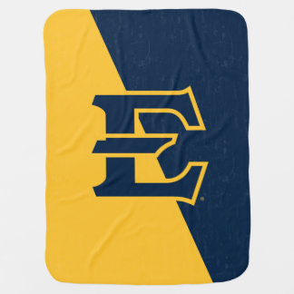 ETSU Buccaneers  Color Block Distressed Baby Blanket