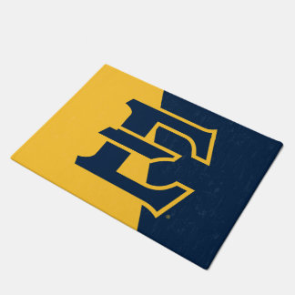 ETSU Buccaneers  Color Block Distressed Doormat