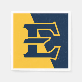 ETSU Buccaneers  Color Block Distressed Napkins