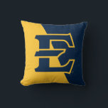 ETSU Buccaneers  Color Block Distressed Throw Pillow<br><div class="desc">Check out these East Tennessee State University designs! Show off your Bucs pride with these new University products. These make the perfect gifts for the ETSU Academy student, alumni, family, friend or fan in your life. All of these Zazzle products are customizable with your name, class year, or club. Go...</div>