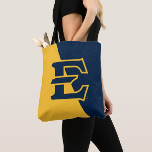 ETSU Buccaneers  Color Block Distressed Tote Bag
