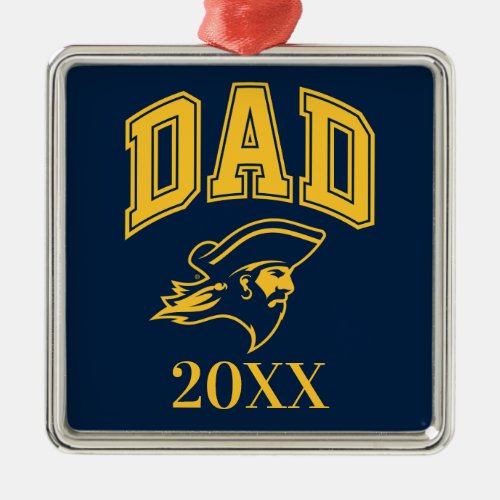 ETSU Buccaneers Dad Metal Ornament