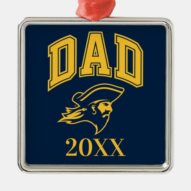 ETSU Buccaneers Dad Metal Ornament (Front)
