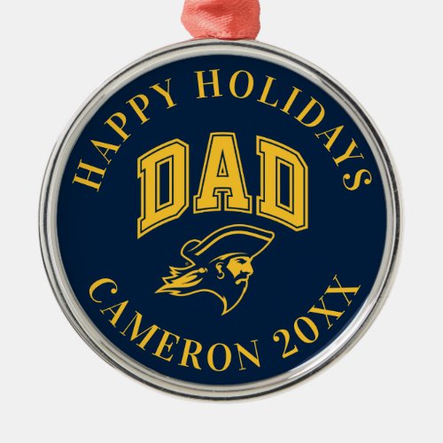 ETSU Buccaneers Dad Metal Ornament